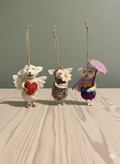 Cute sheep ornaments