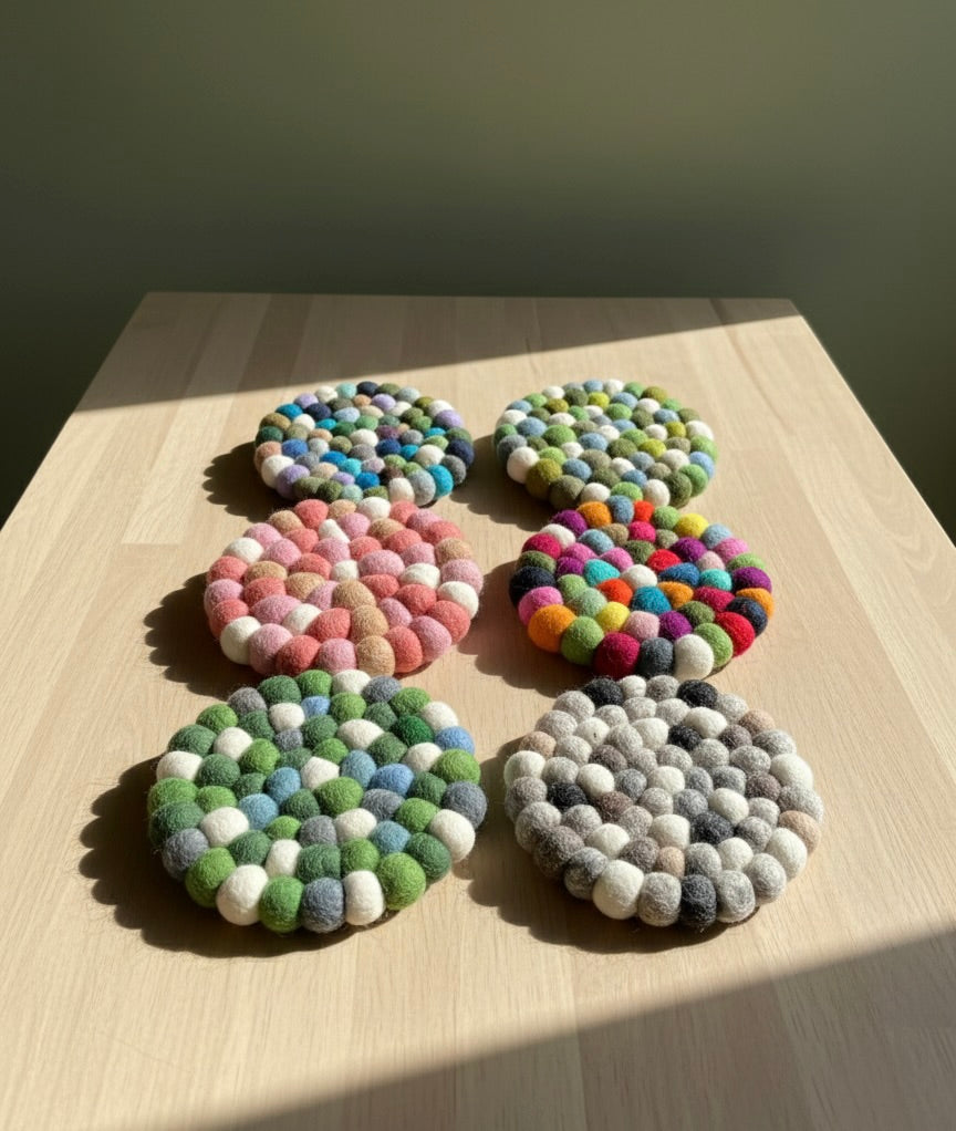 Colorful coasters
