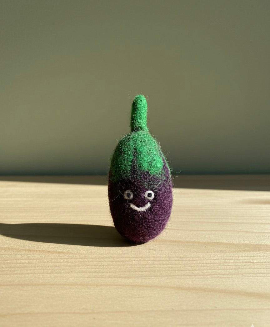 Eggplant Keychain
