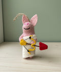 Cupid Pig Ornament
