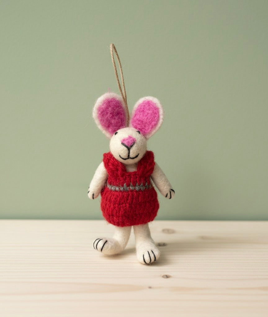 Embroidery Rabbit Ornament