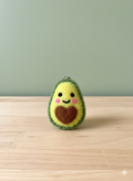 Smiley Avocado Keychain