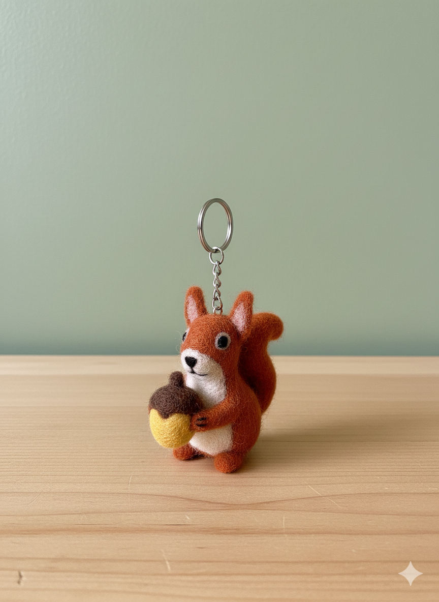 Squirrel Keychain