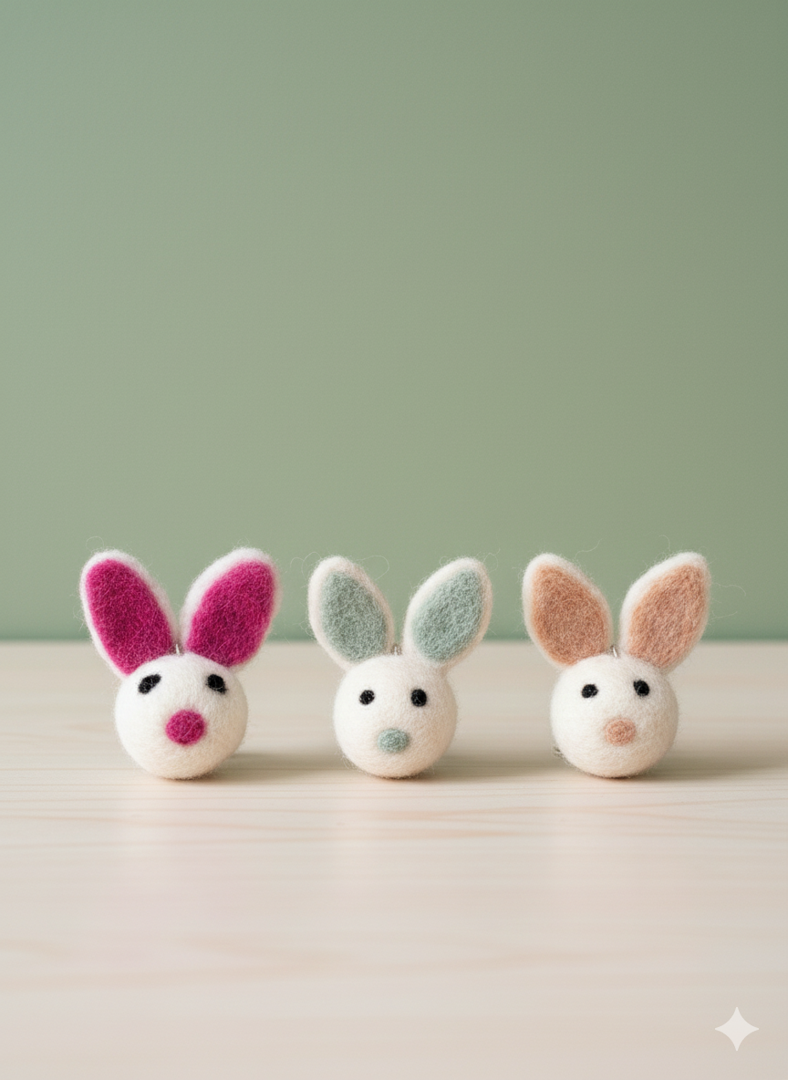 Cute bunny keychain