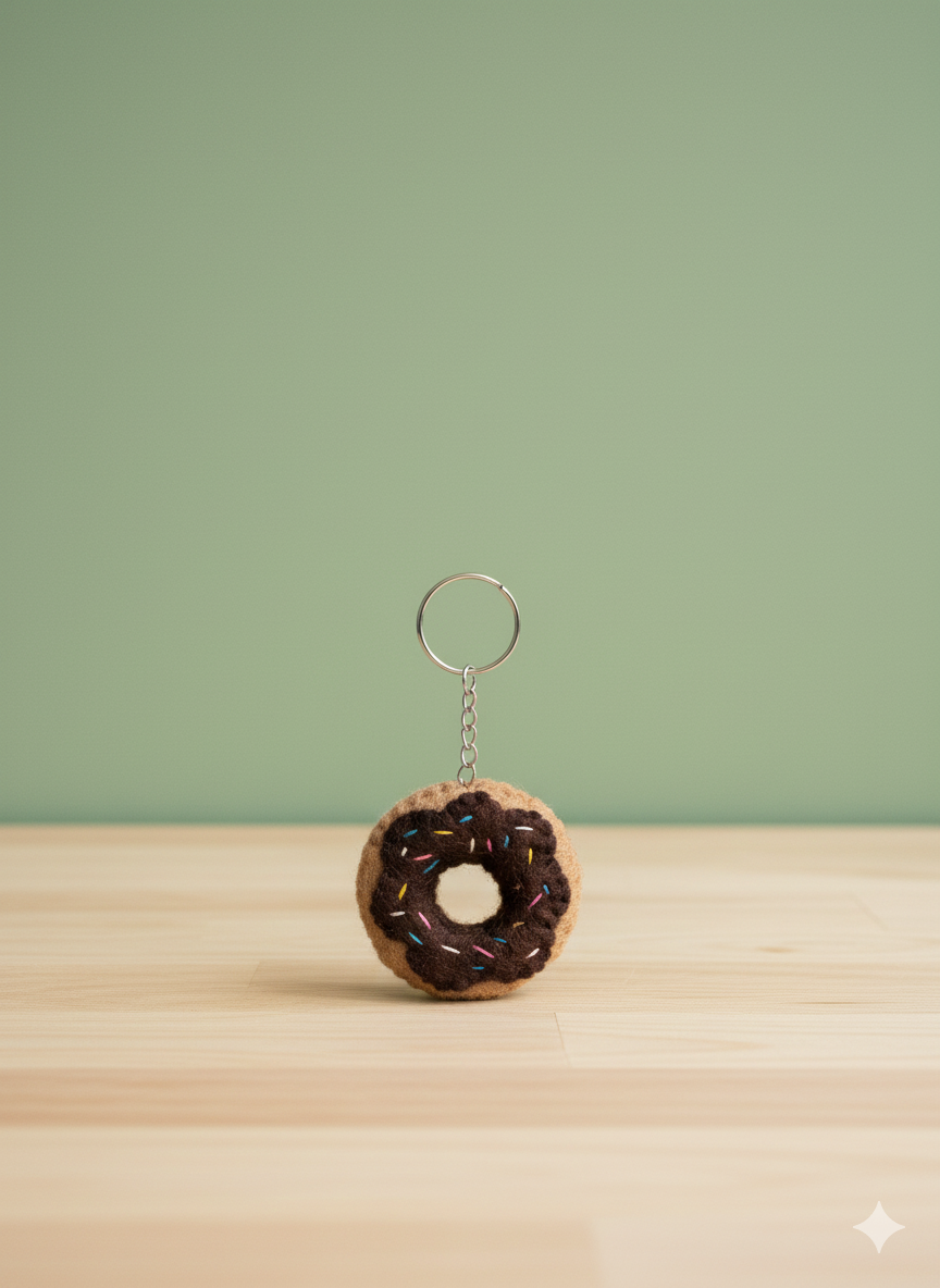 Donut keychain