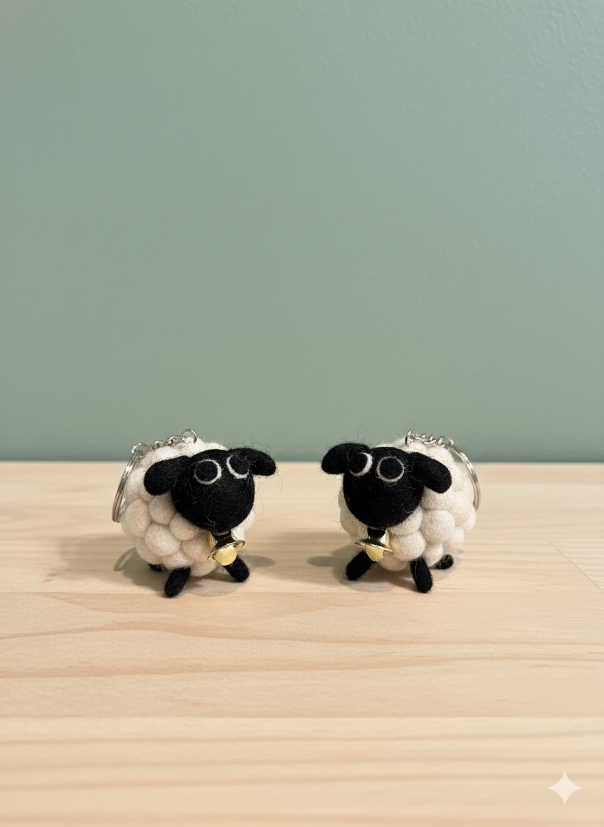 Cute Sheep Keychain