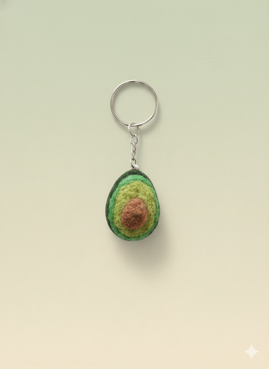 Baby Avocado Keychain